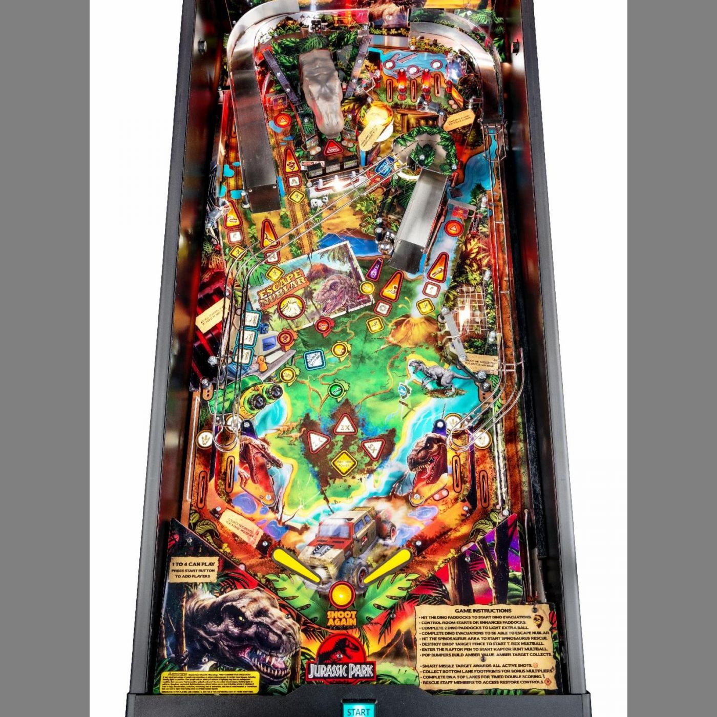 Jurassic Park Pin Playfield